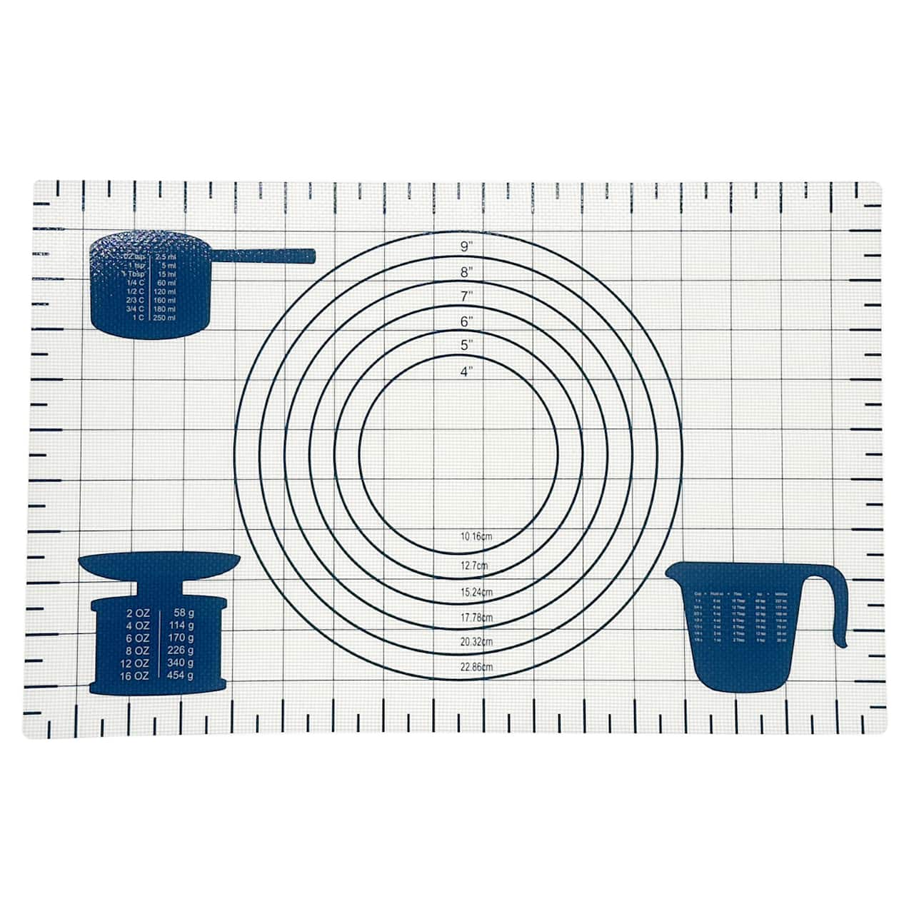 Toile de cuisson en silicone bleu de 43,2 cm de Makery